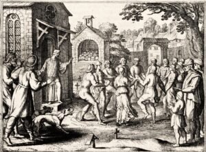Illustration of the Dancing Plague of 1518