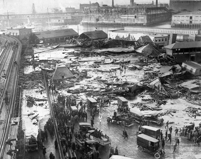 Aftermath of the Great Molasses Flood of 1919